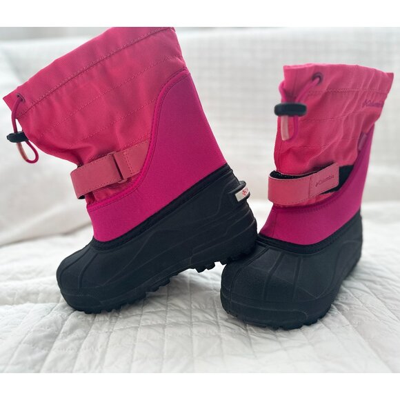 Columbia Twin Tundra Kid Size 13 US (5-6.5 Y ) Waterproof Winter Snow Boot Pink - Picture 3 of 9